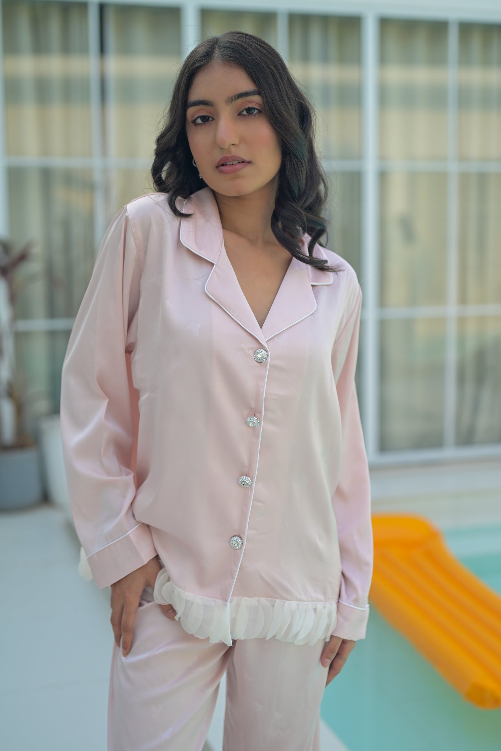 Blush Feather Candy PJ Set