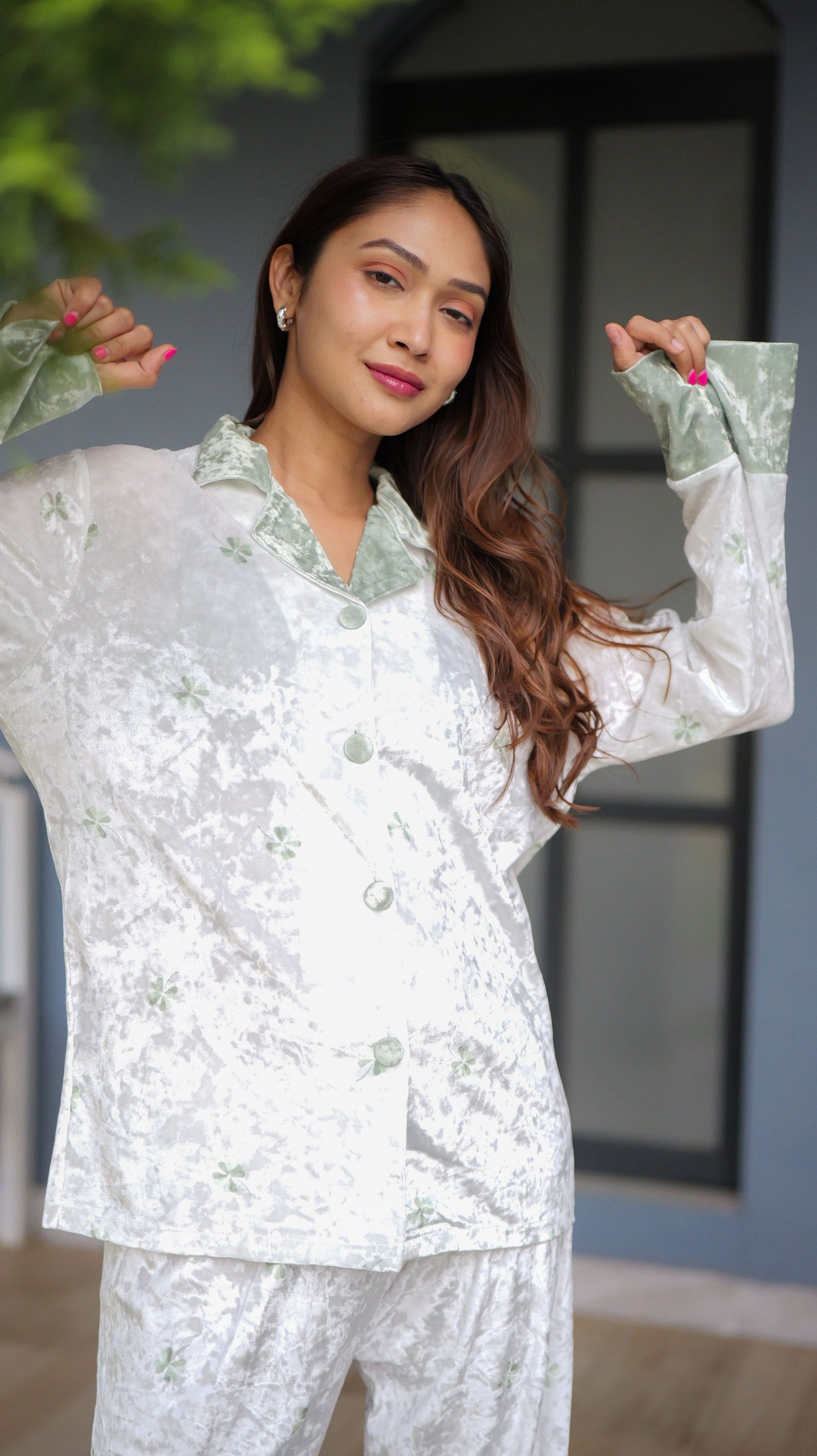 Velvet Mood Mint PJ Set