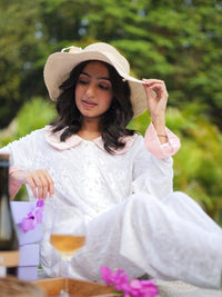 Sugar Blush Ruffle Velvet PJ Set