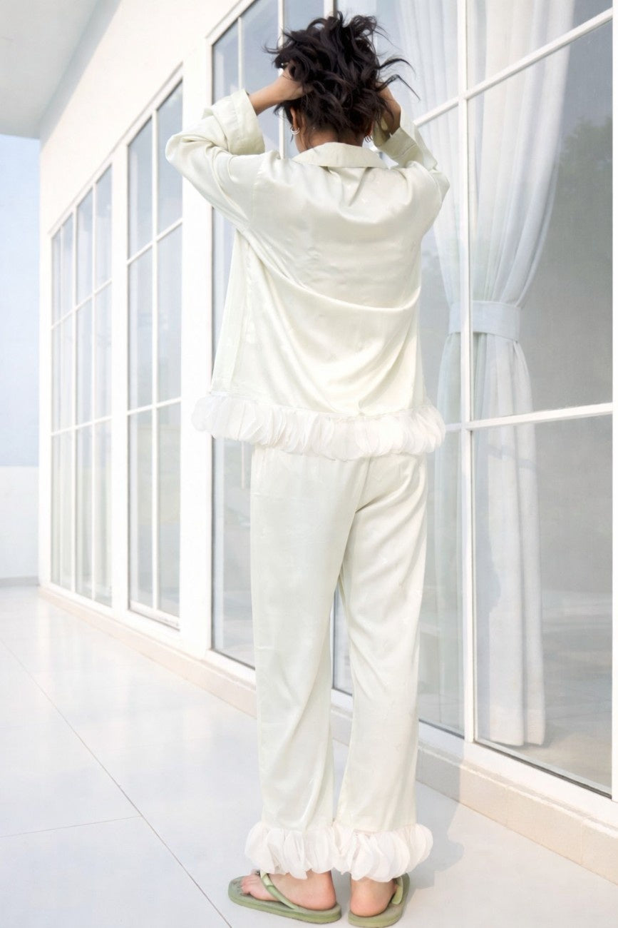 Minty Mood Feather PJ Set