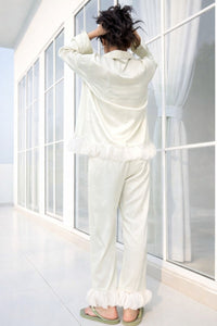 Minty Mood Feather PJ Set