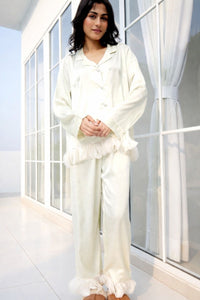 Minty Mood Feather PJ Set