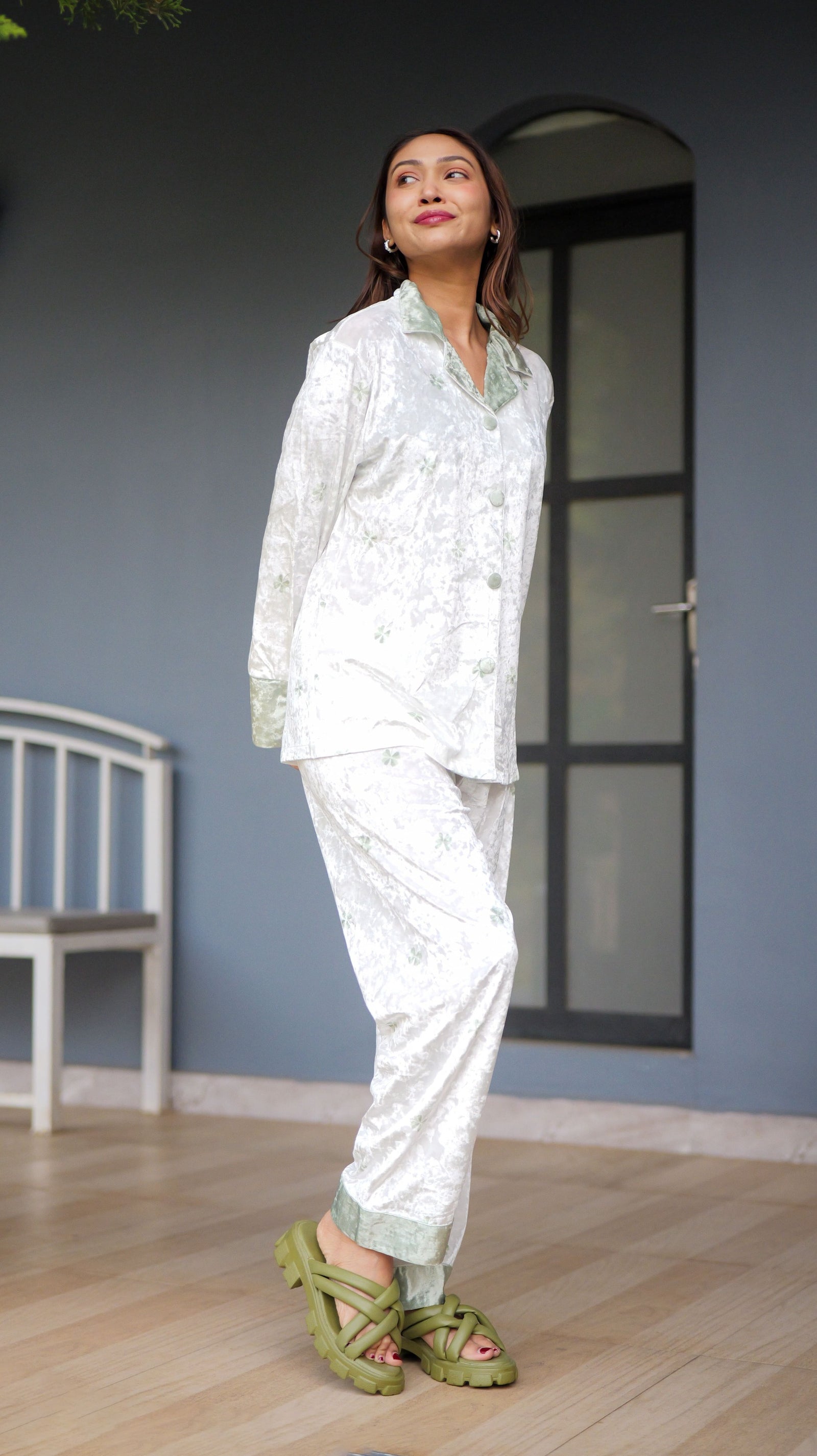 Velvet Mood Mint PJ Set