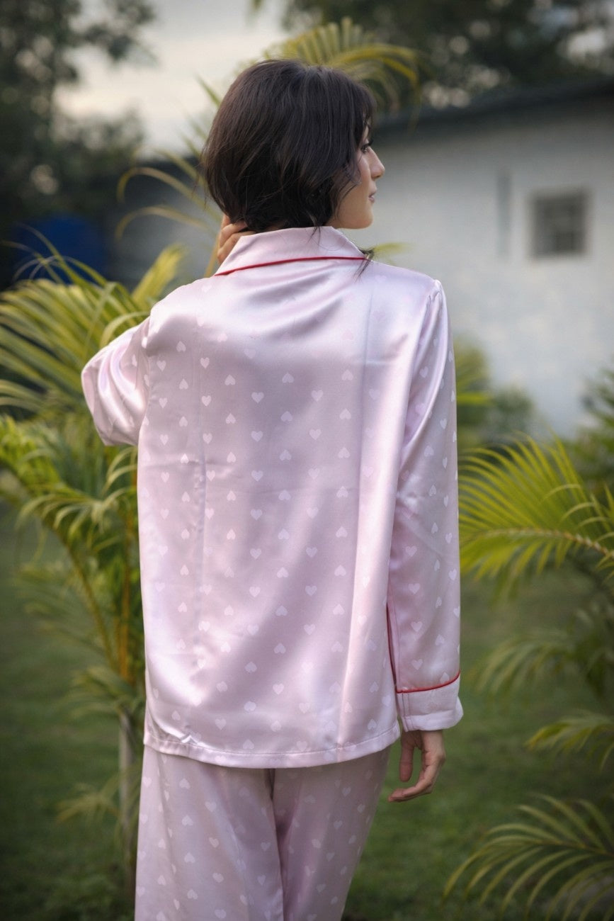 Everyday Romance Silk Heart PJ Set