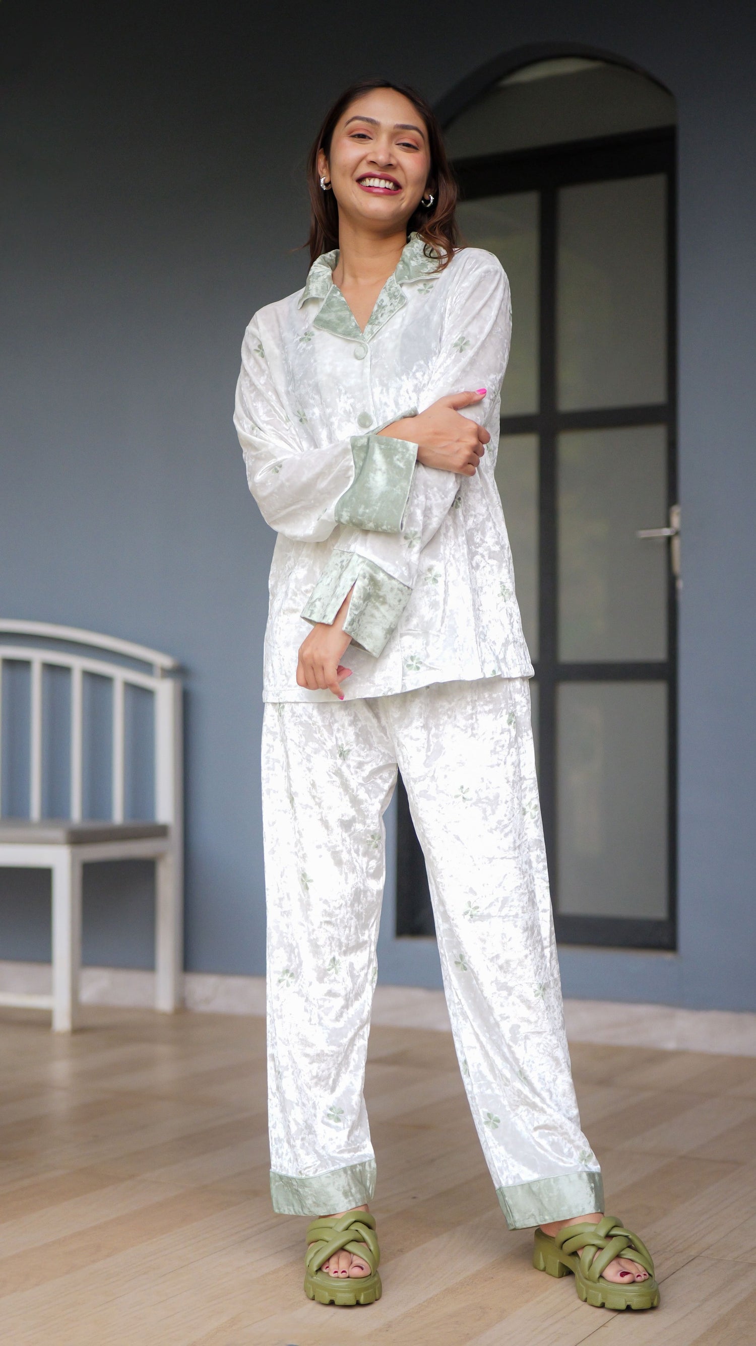 Velvet Mood Mint PJ Set