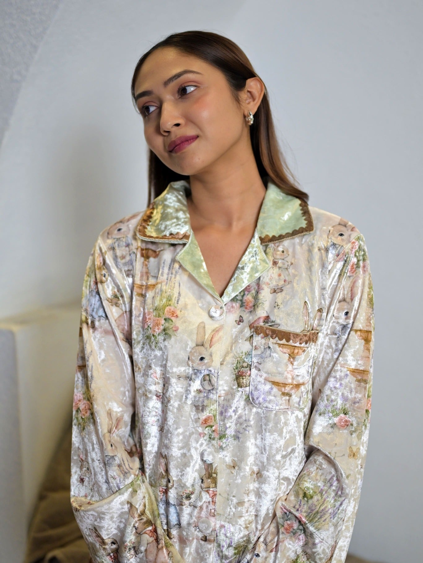 Little Rabbit Velvet PJ Set