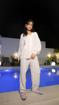 Soft Marshmallow Stripes PJ Set