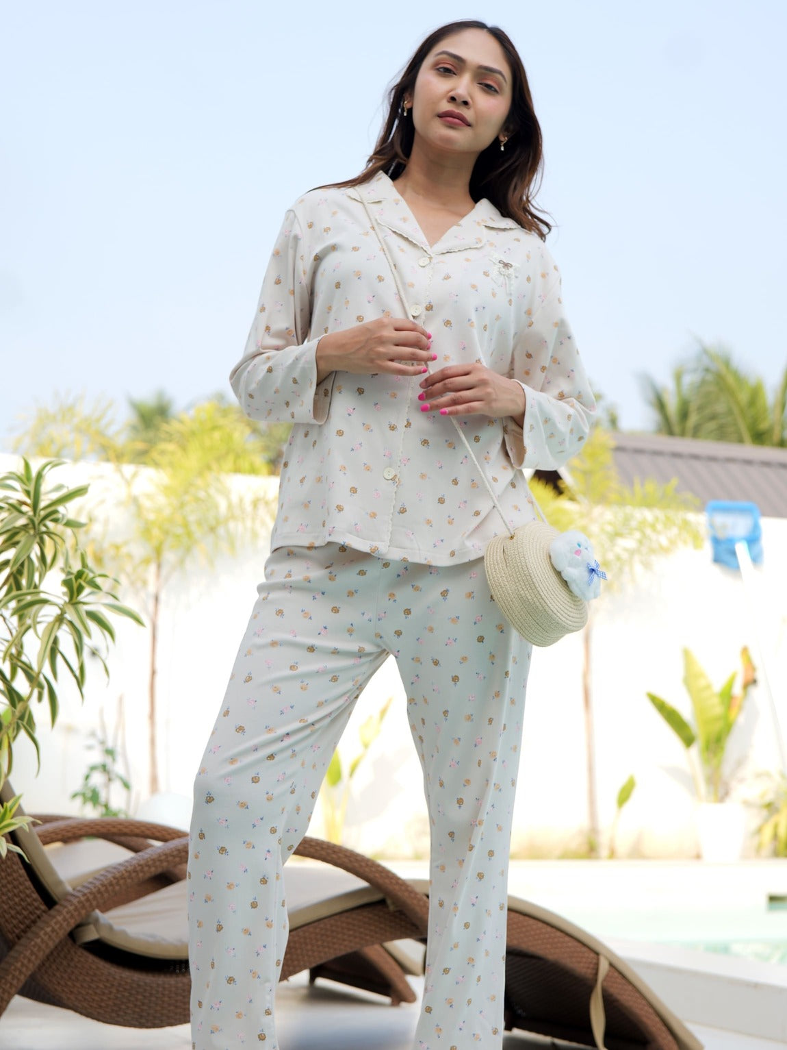 Floral Paradise Lace PJ Set