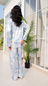 Heavenly Blue Soft Silk PJ Set