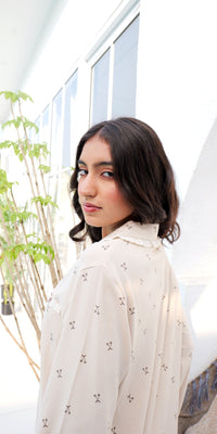 Calm Beige Cherry PJ Set