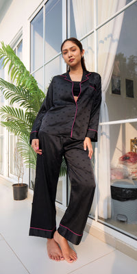 Midnight Lovers & Hearts PJ Set