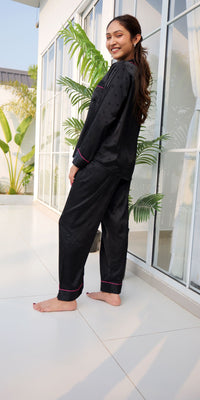 Midnight Lovers & Hearts PJ Set