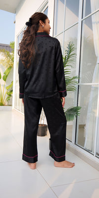 Midnight Lovers & Hearts PJ Set