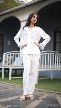 Chantilly Ruffle Velvet PJ Set