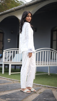 Chantilly Ruffle Velvet PJ Set