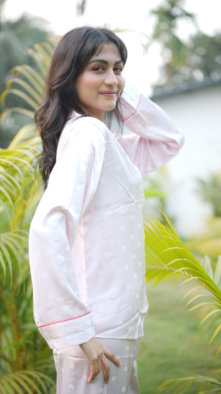 Everyday Romance Silk Heart PJ Set