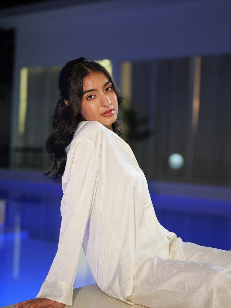 Sunlit Whisper Silk PJ Set