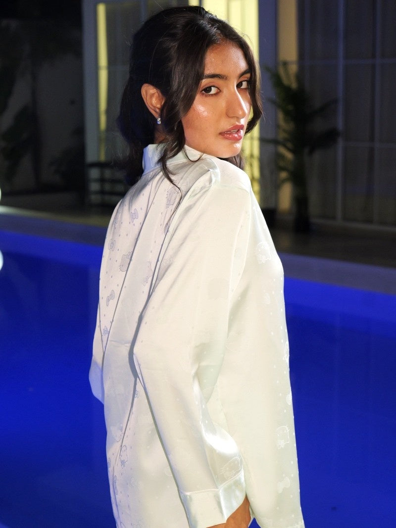 Bowtiful Kitty Minty PJ Set