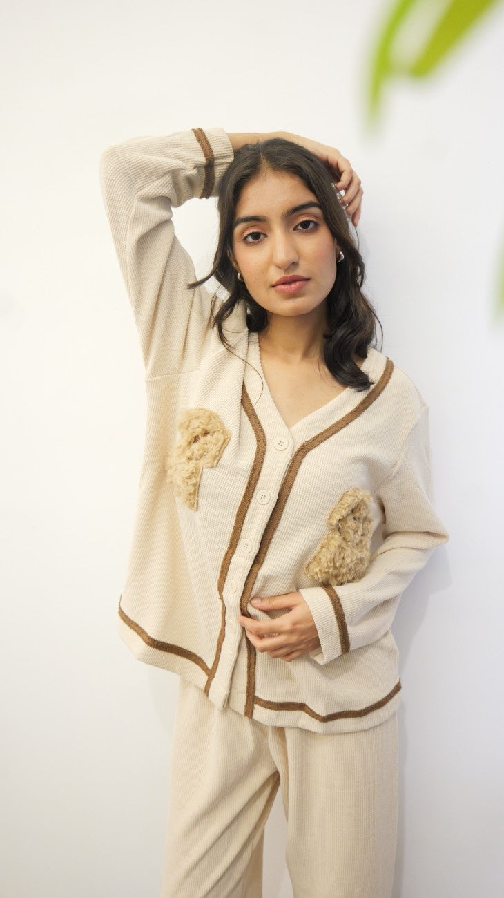 Puppy Love Ivory PJ Set