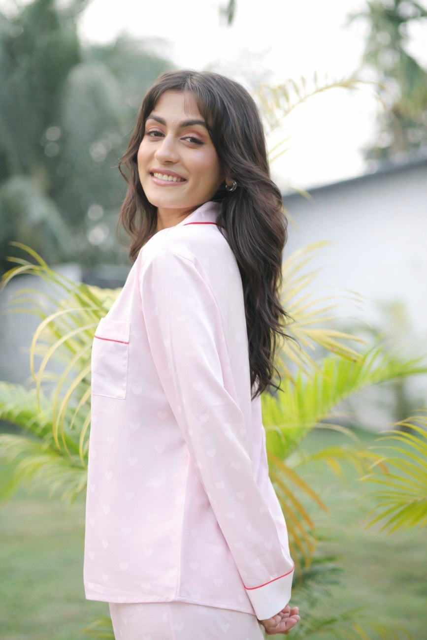 Everyday Romance Silk Heart PJ Set